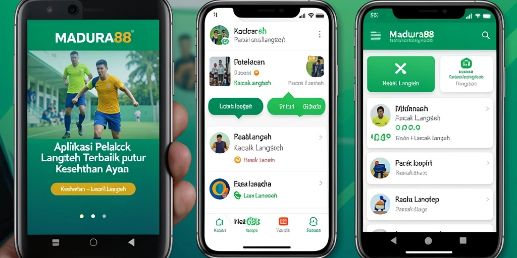 Tampilan antarmuka MADURA88 saat melacak langkah.