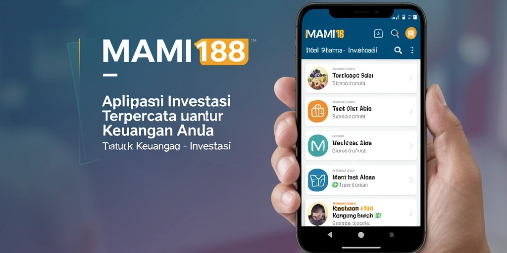 Tampilan antarmuka pengguna aplikasi MAMI188 yang intuitif dan informatif.