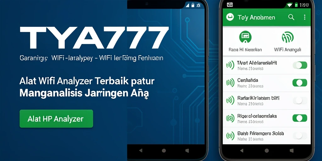 Antarmuka TYA777 yang mudah digunakan untuk analisis jaringan WiFi.
