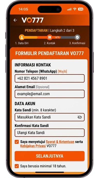 Buat Akun Baru vo777 dengan Mudah dan Cepat